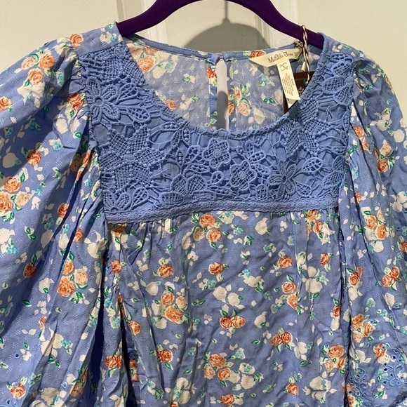 Matilda Jane Flutter Sleeve Floral Blouse NWT - Picture 7 of 14